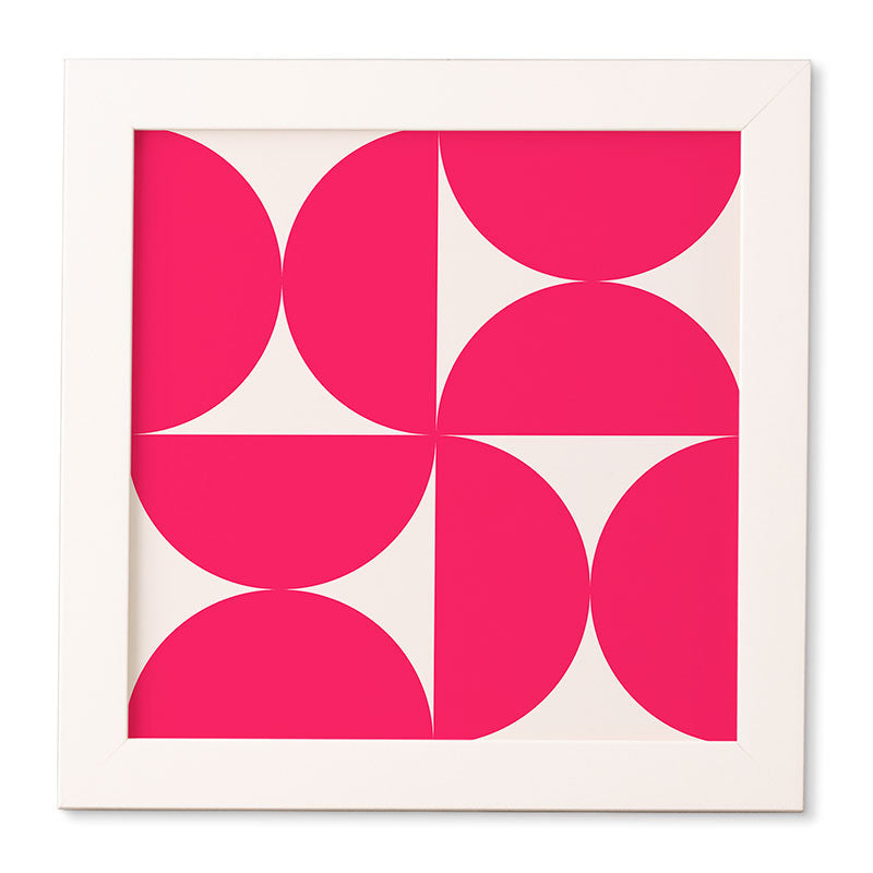 Colour Poems Bold Minimalism Viva Magenta Framed Wall Art
