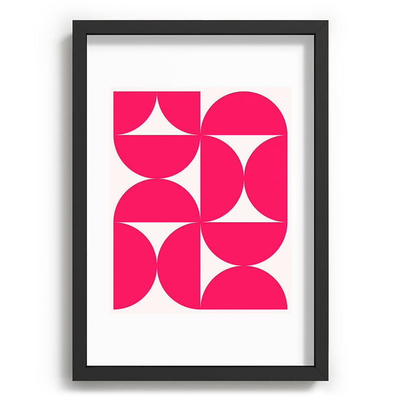 Colour Poems Bold Minimalism Viva Magenta Recessed Framing Rectangle