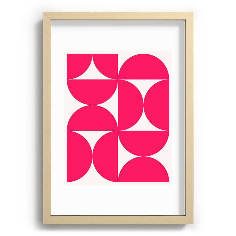 Colour Poems Bold Minimalism Viva Magenta Recessed Framing Rectangle