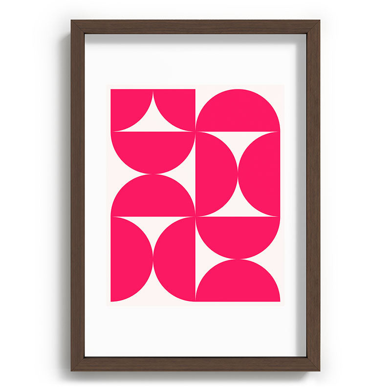 Colour Poems Bold Minimalism Viva Magenta Recessed Framing Rectangle