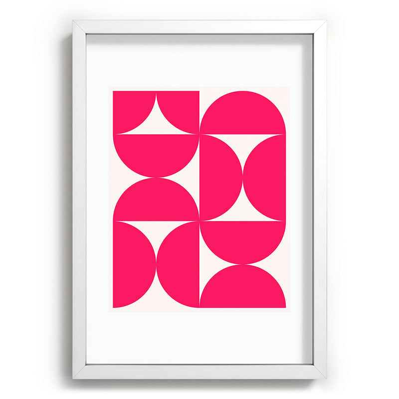 Colour Poems Bold Minimalism Viva Magenta Recessed Framing Rectangle