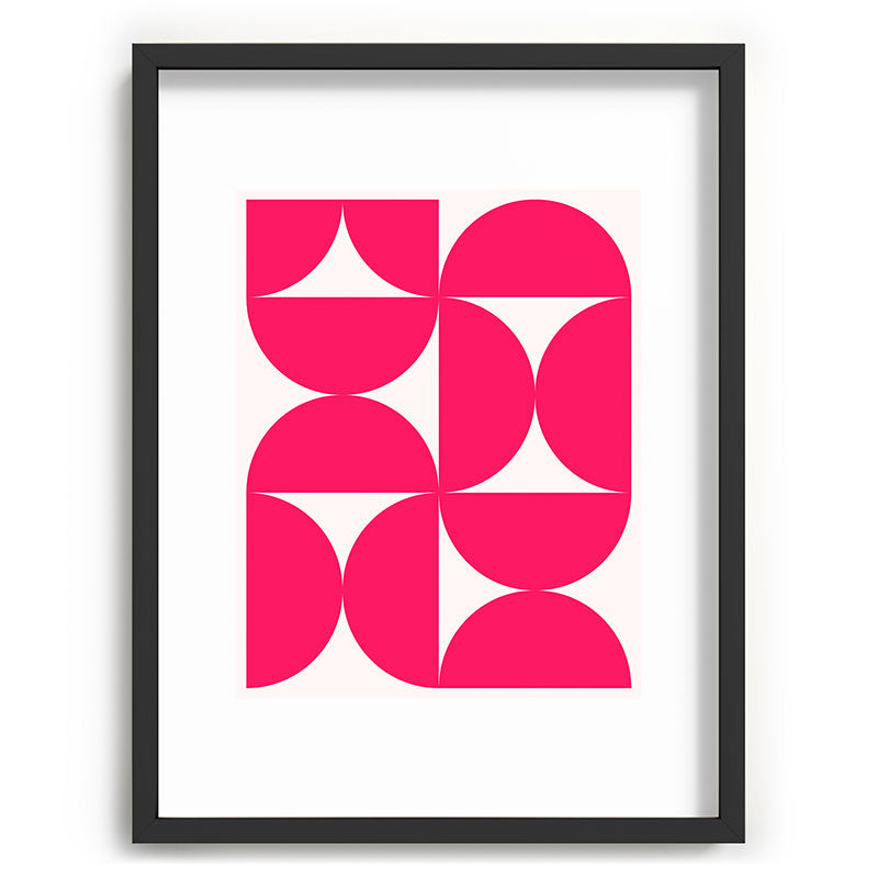 Colour Poems Bold Minimalism Viva Magenta Recessed Framing Rectangle