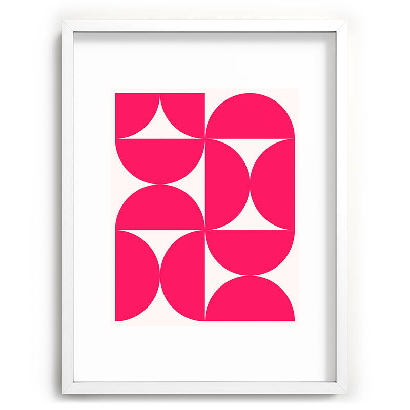 Colour Poems Bold Minimalism Viva Magenta Recessed Framing Rectangle