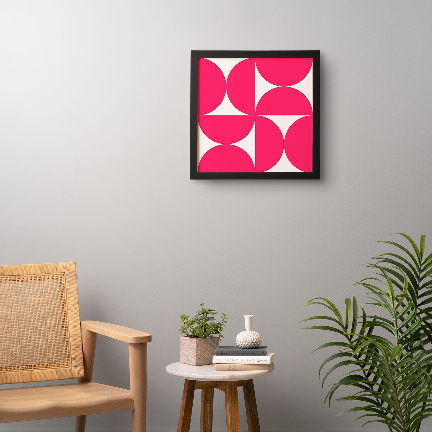 Colour Poems Bold Minimalism Viva Magenta Framed Wall Art