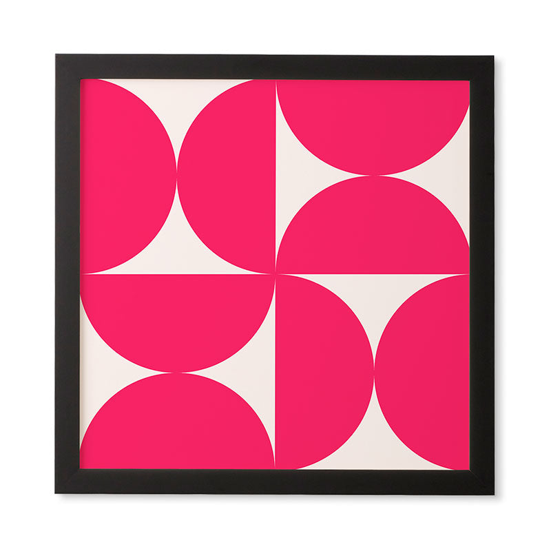 Colour Poems Bold Minimalism Viva Magenta Framed Wall Art