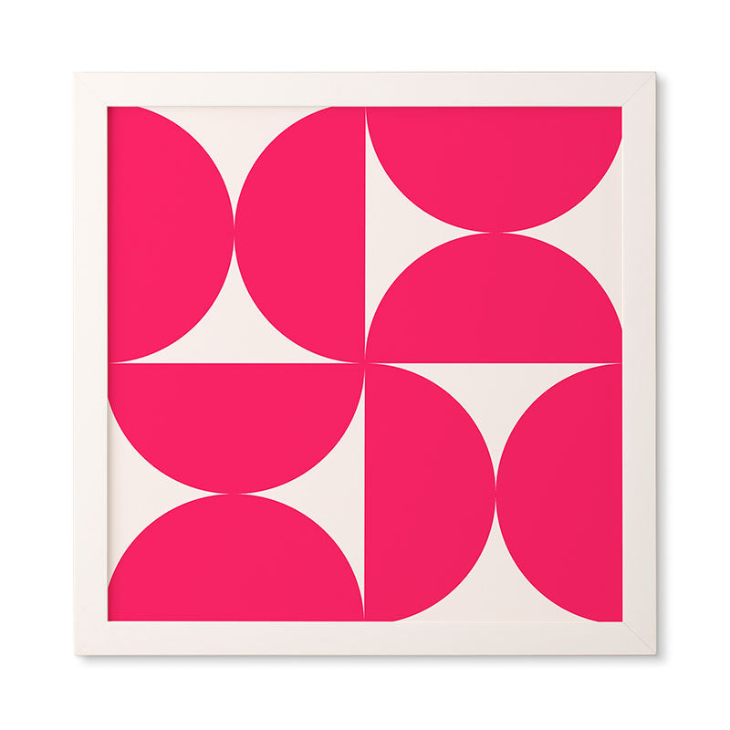 Colour Poems Bold Minimalism Viva Magenta Framed Wall Art