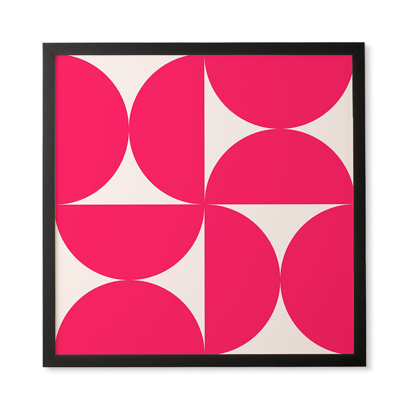 Colour Poems Bold Minimalism Viva Magenta Framed Wall Art