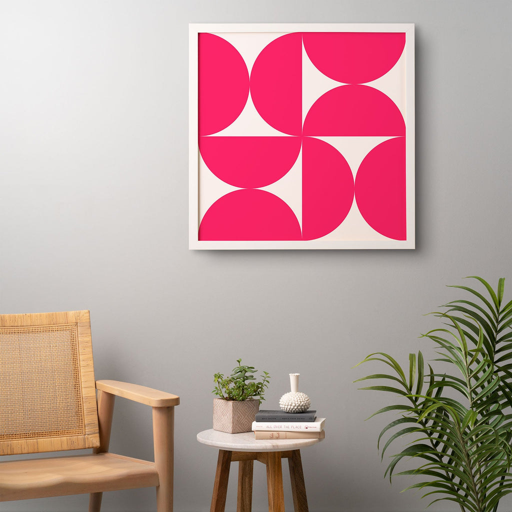 Colour Poems Bold Minimalism Viva Magenta Framed Wall Art