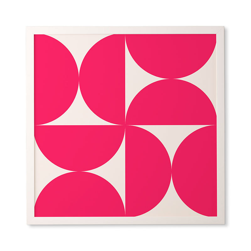Colour Poems Bold Minimalism Viva Magenta Framed Wall Art