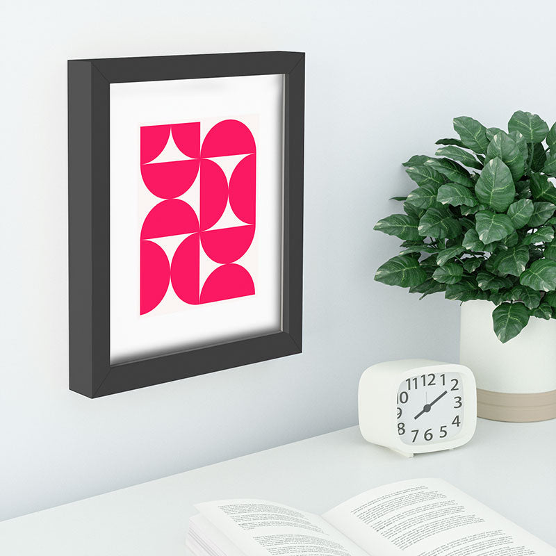 Colour Poems Bold Minimalism Viva Magenta Recessed Framing Rectangle