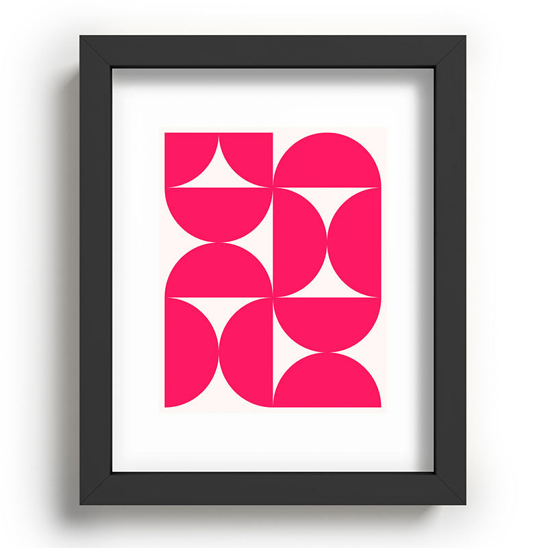 Colour Poems Bold Minimalism Viva Magenta Recessed Framing Rectangle