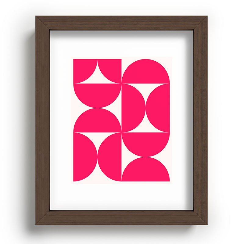 Colour Poems Bold Minimalism Viva Magenta Recessed Framing Rectangle