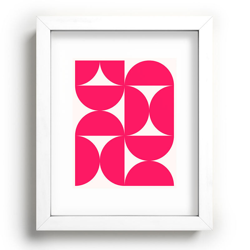 Colour Poems Bold Minimalism Viva Magenta Recessed Framing Rectangle