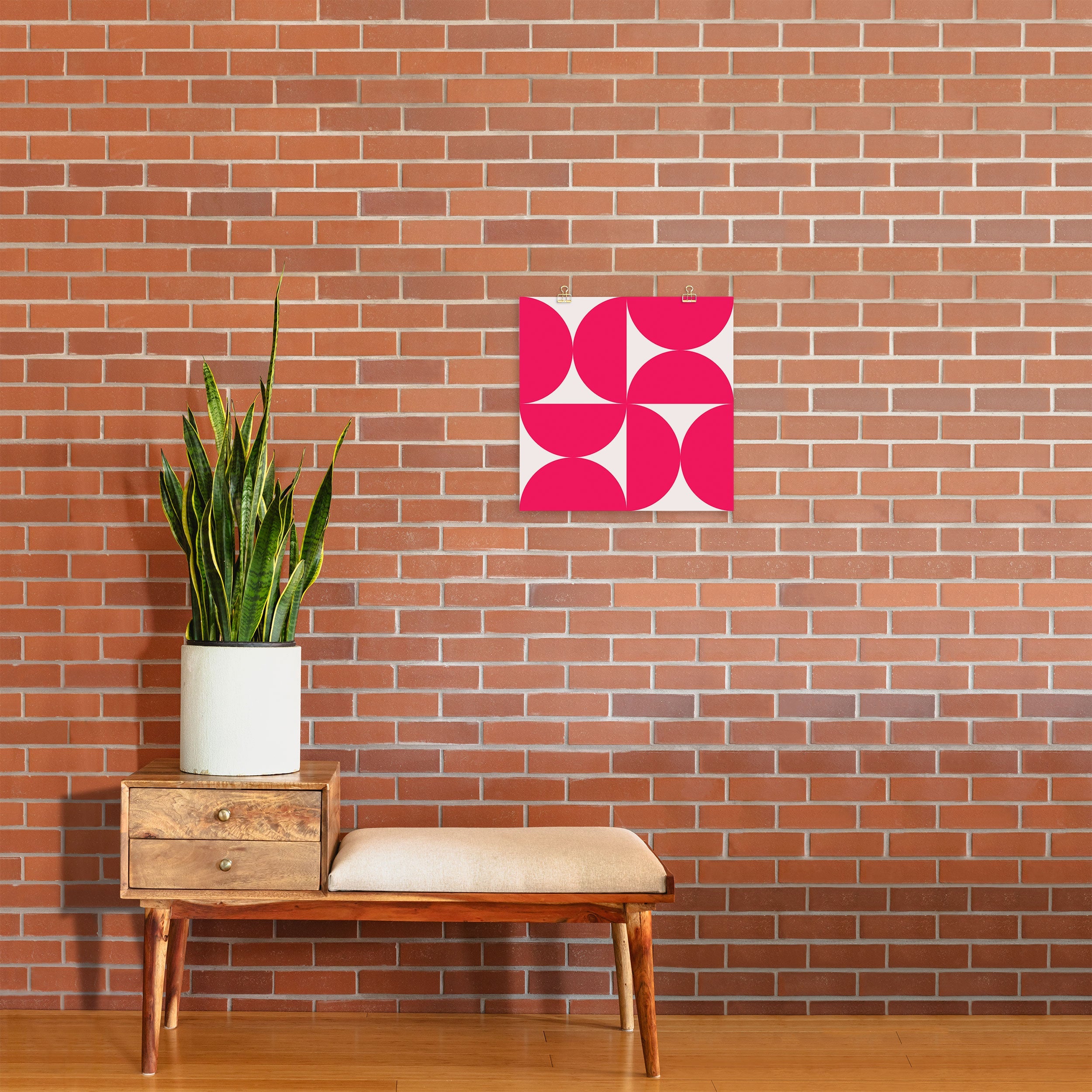 Colour Poems Bold Minimalism Viva Magenta Art Print