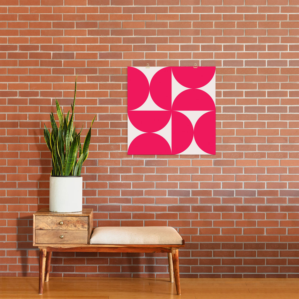 Colour Poems Bold Minimalism Viva Magenta Art Print