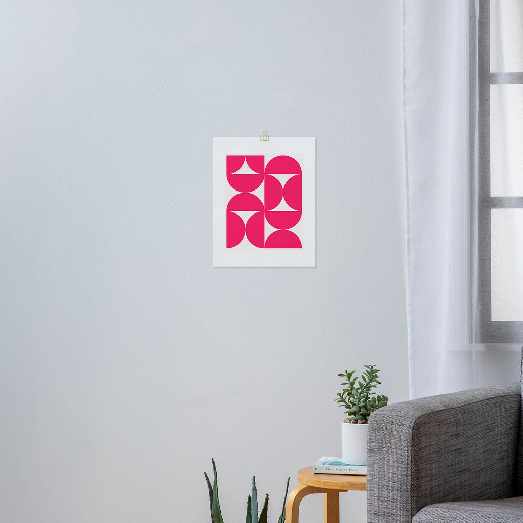 Colour Poems Bold Minimalism Viva Magenta Art Print