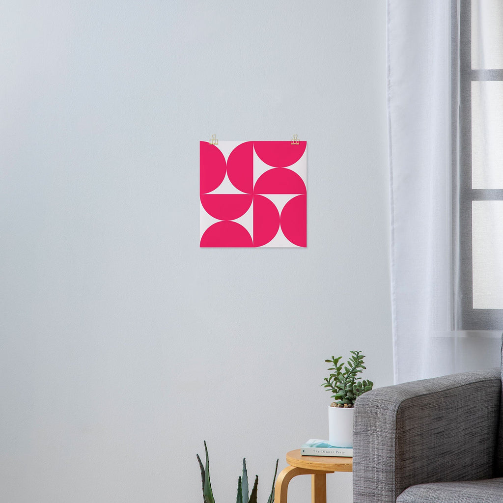 Colour Poems Bold Minimalism Viva Magenta Art Print