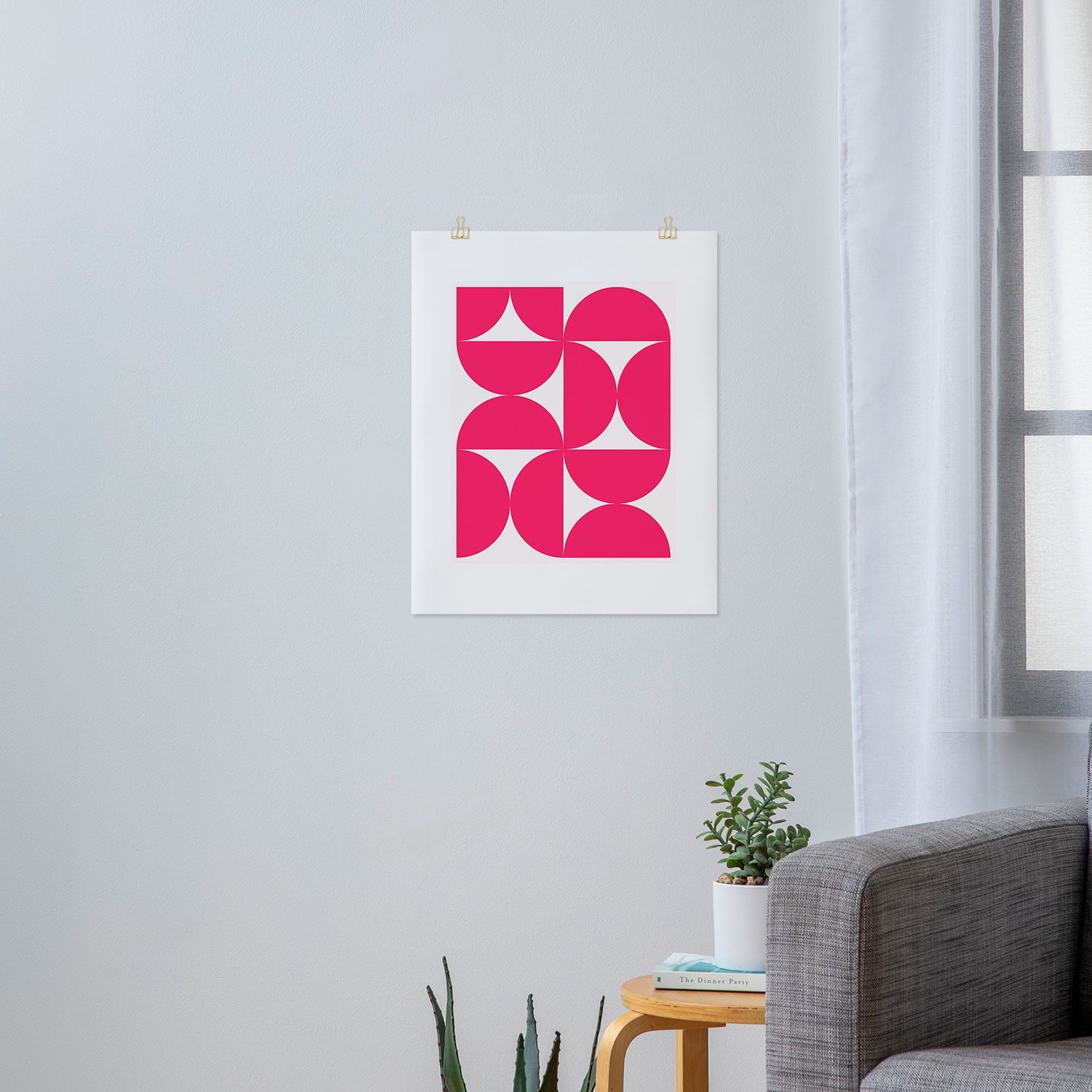 Colour Poems Bold Minimalism Viva Magenta Art Print