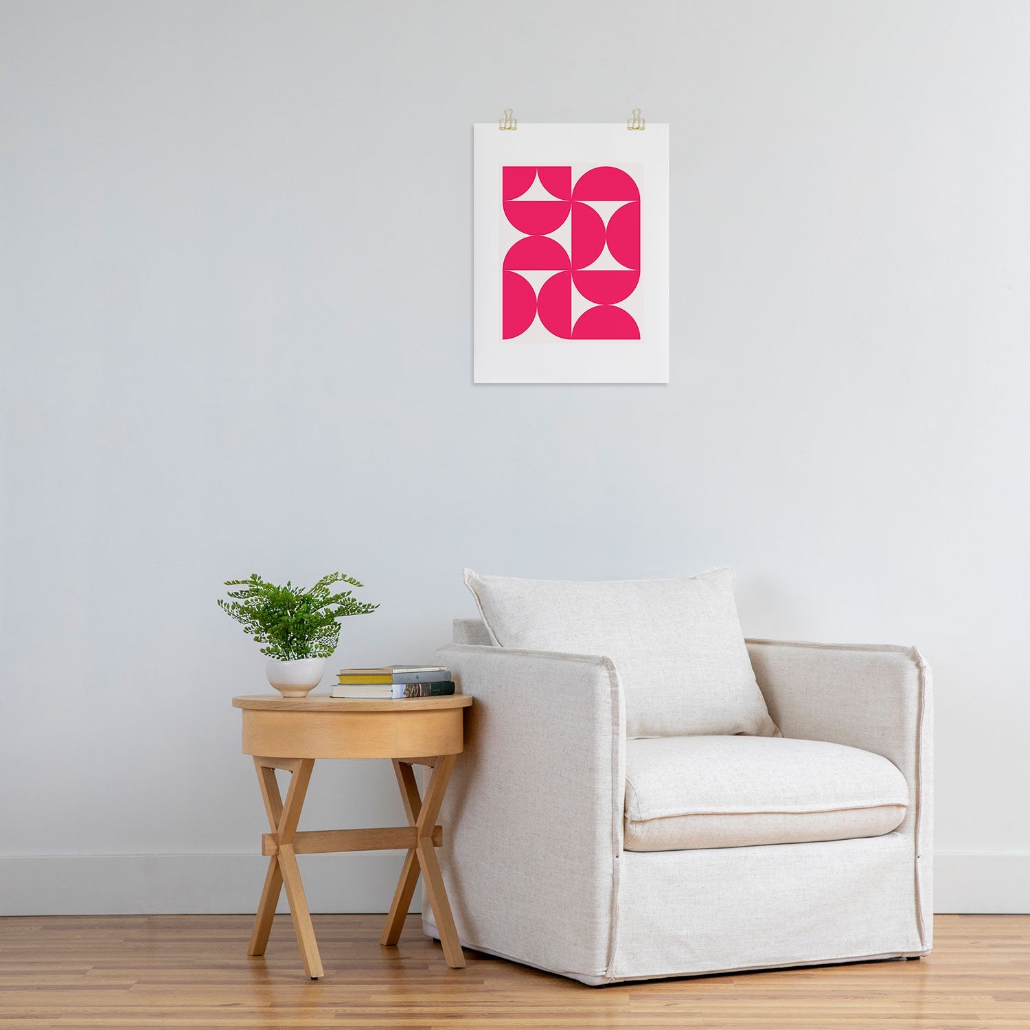 Colour Poems Bold Minimalism Viva Magenta Art Print