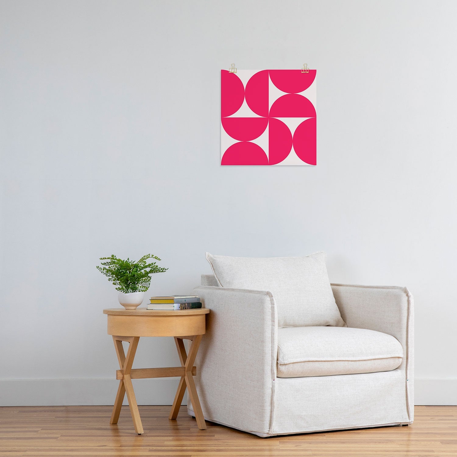 Colour Poems Bold Minimalism Viva Magenta Art Print