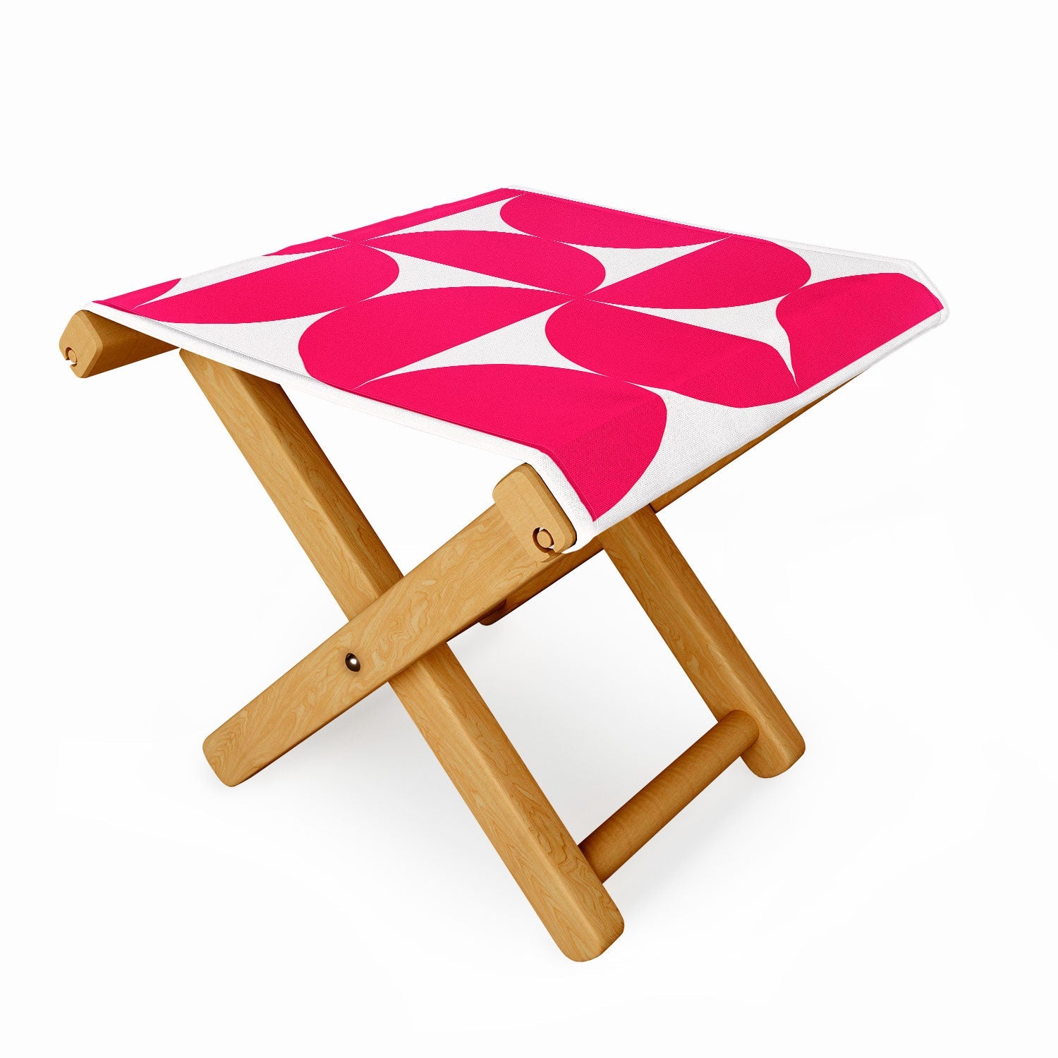 Colour Poems Bold Minimalism Viva Magenta Folding Stool