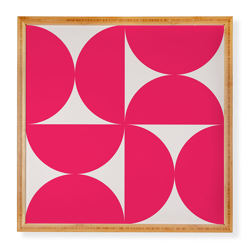 Colour Poems Bold Minimalism Viva Magenta Framed Wall Art