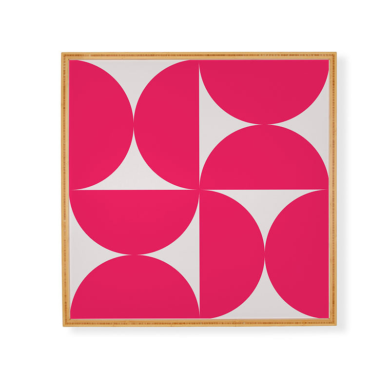 Colour Poems Bold Minimalism Viva Magenta Framed Wall Art