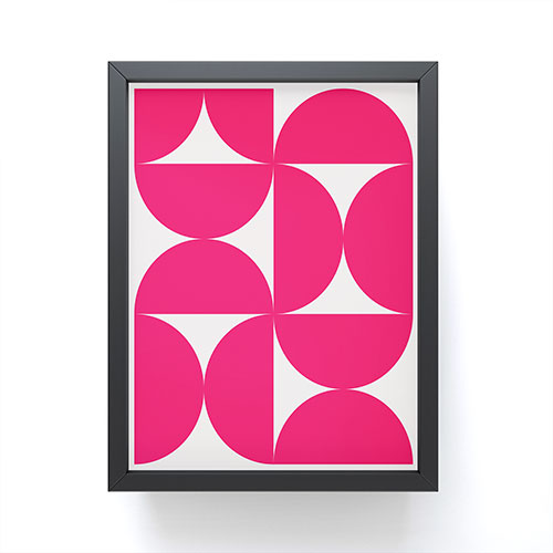 Colour Poems Bold Minimalism Viva Magenta Framed Mini Art Print