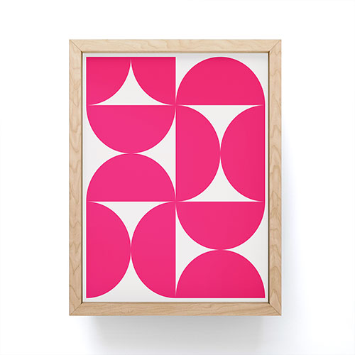 Colour Poems Bold Minimalism Viva Magenta Framed Mini Art Print