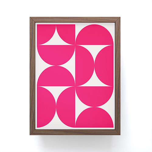 Colour Poems Bold Minimalism Viva Magenta Framed Mini Art Print