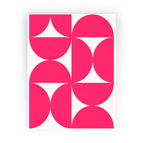 Colour Poems Bold Minimalism Viva Magenta Mini Art Print