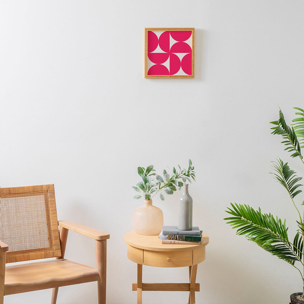 Colour Poems Bold Minimalism Viva Magenta Framed Wall Art