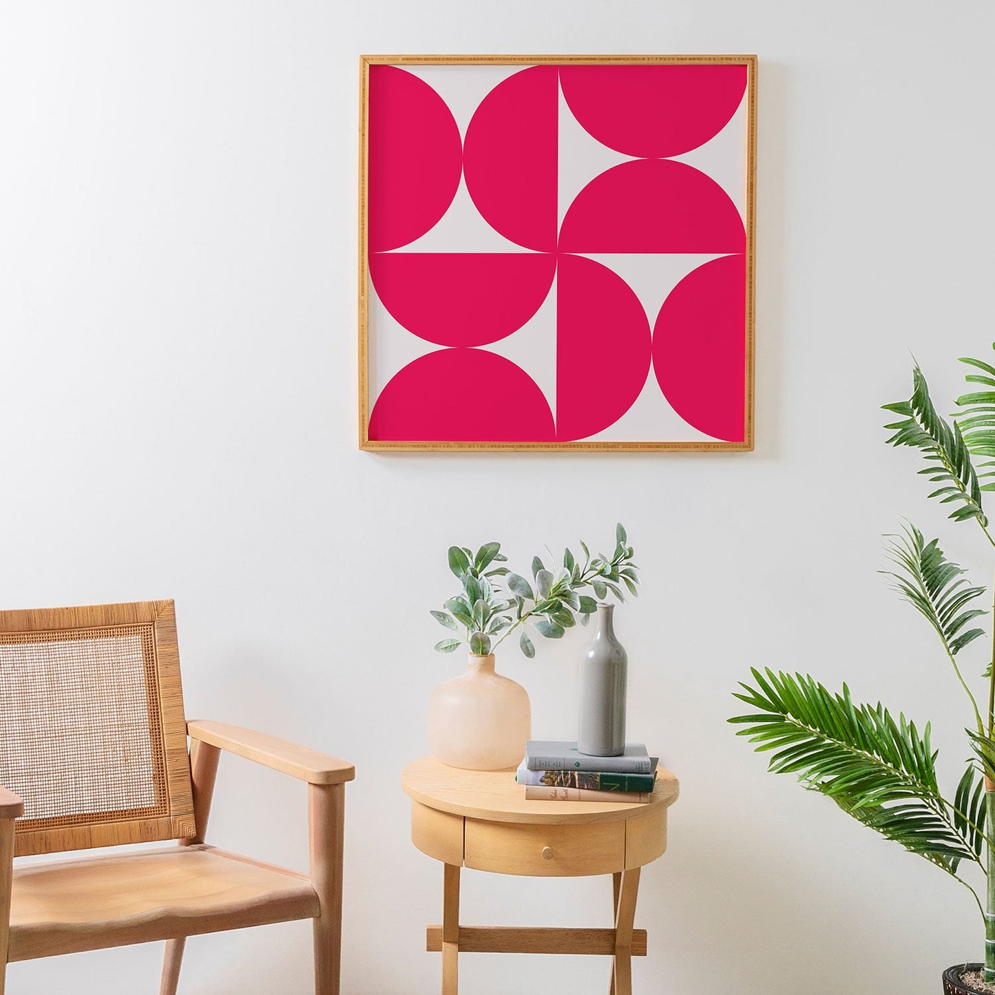 Colour Poems Bold Minimalism Viva Magenta Framed Wall Art