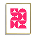 Colour Poems Bold Minimalism Viva Magenta Metal Framed Art Print