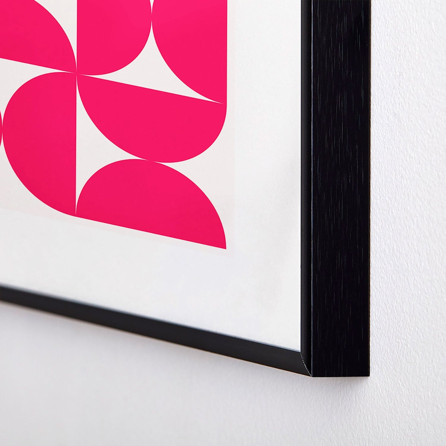 Colour Poems Bold Minimalism Viva Magenta Metal Framed Art Print