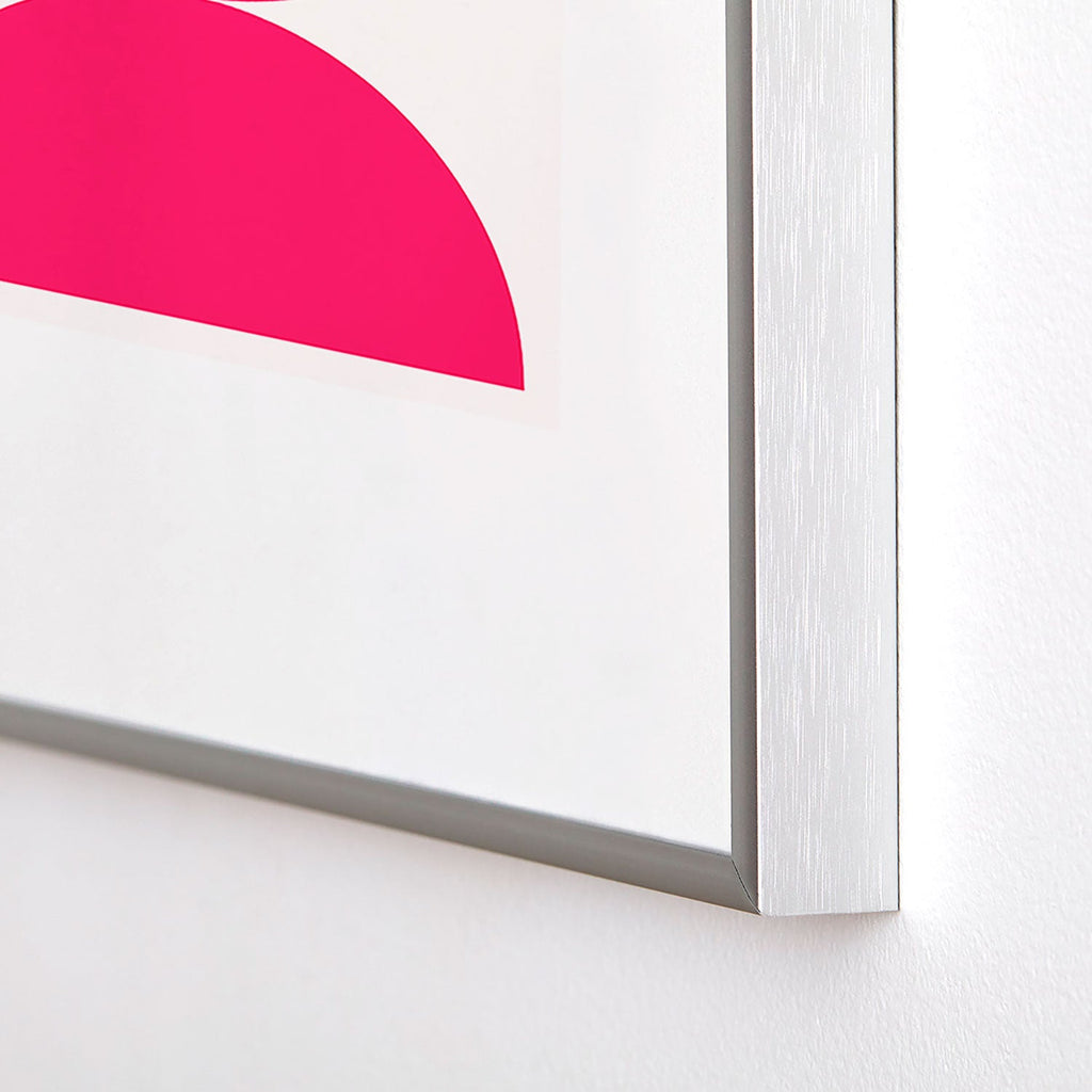 Colour Poems Bold Minimalism Viva Magenta Metal Framed Art Print