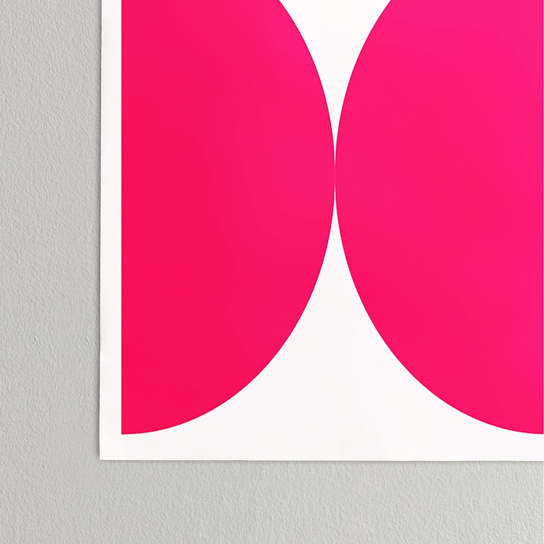 Colour Poems Bold Minimalism Viva Magenta Poster