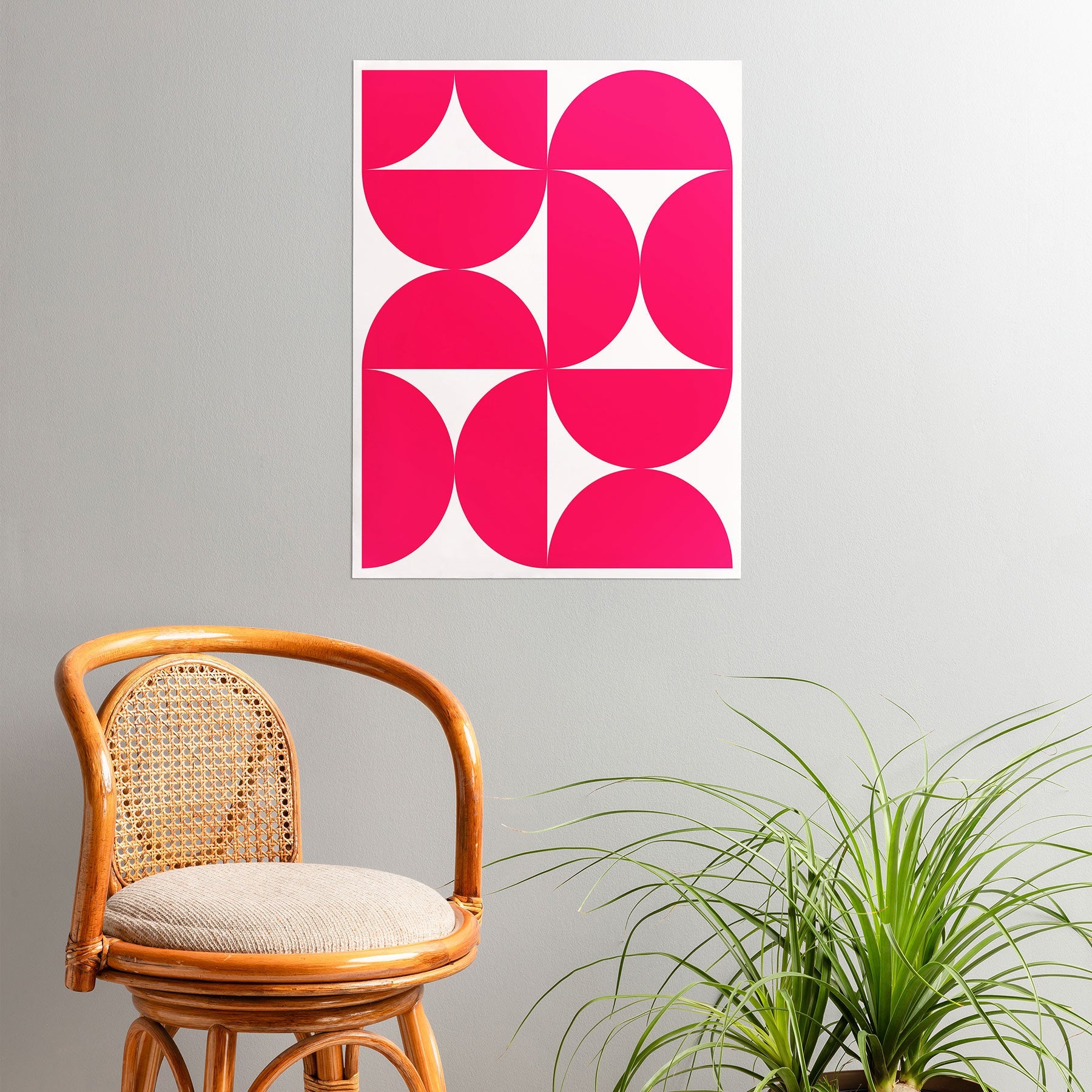 Colour Poems Bold Minimalism Viva Magenta Poster