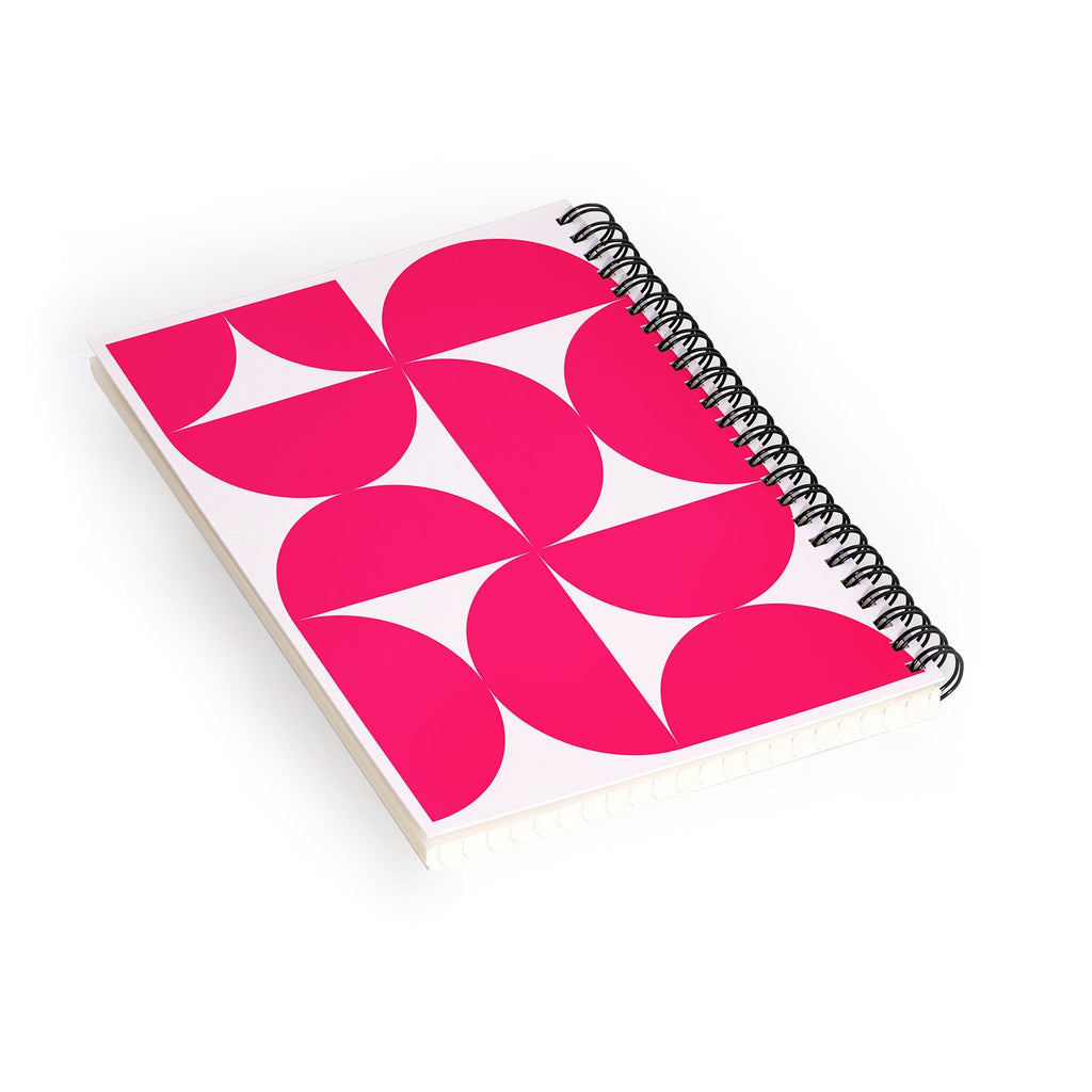 Colour Poems Bold Minimalism Viva Magenta Spiral Notebook