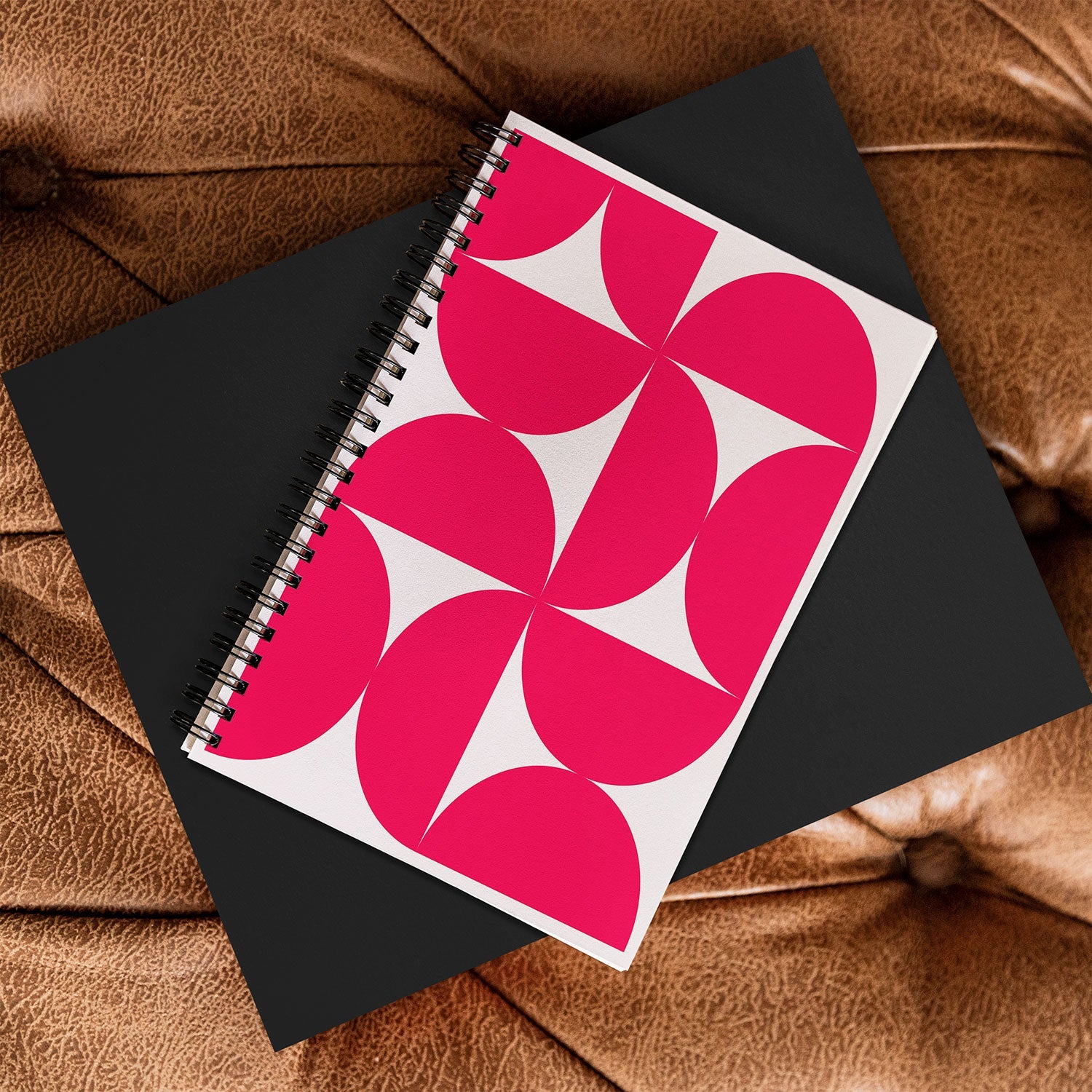 Colour Poems Bold Minimalism Viva Magenta Spiral Notebook