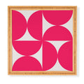 Colour Poems Bold Minimalism Viva Magenta Framed Wall Art