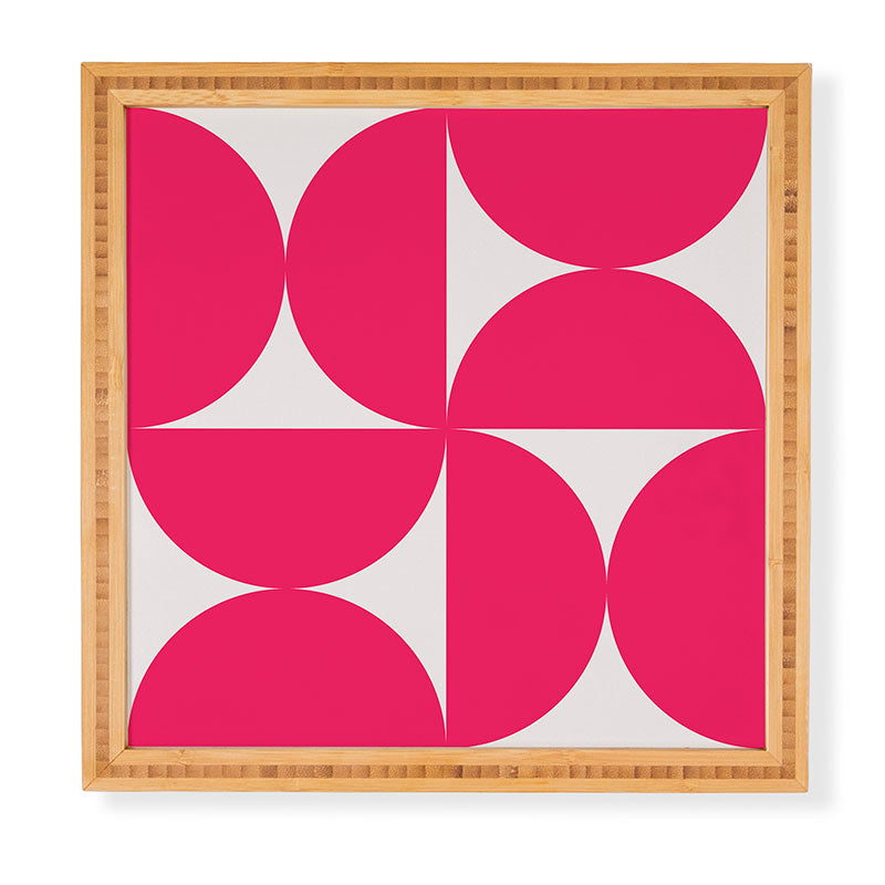 Colour Poems Bold Minimalism Viva Magenta Framed Wall Art