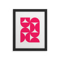 Colour Poems Bold Minimalism Viva Magenta Framed Art Print