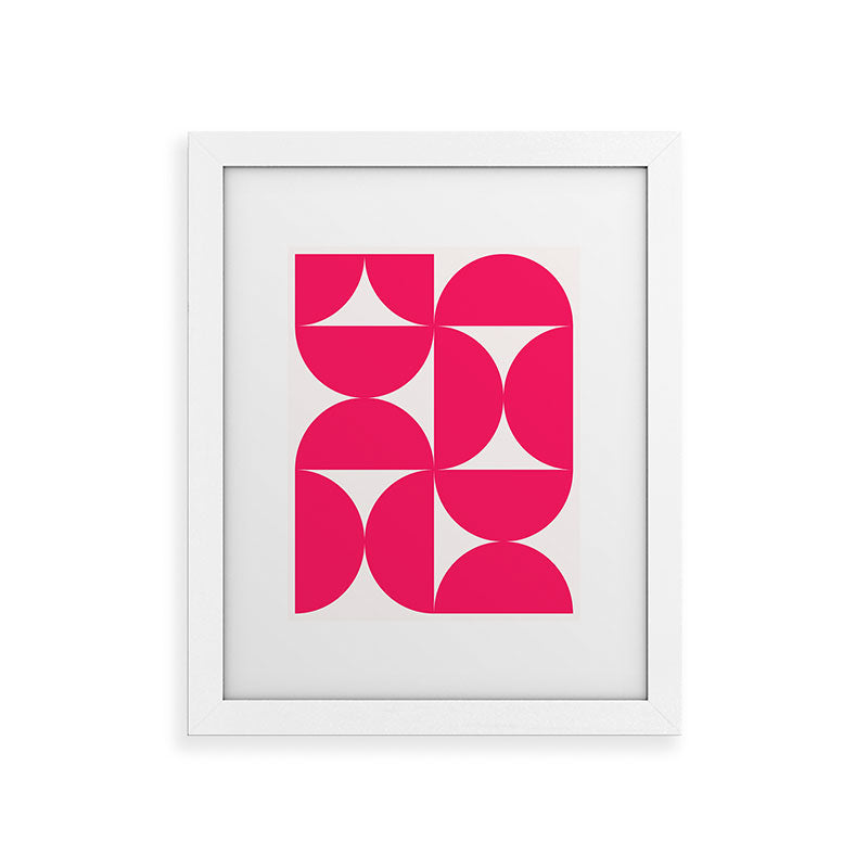 Colour Poems Bold Minimalism Viva Magenta Framed Art Print