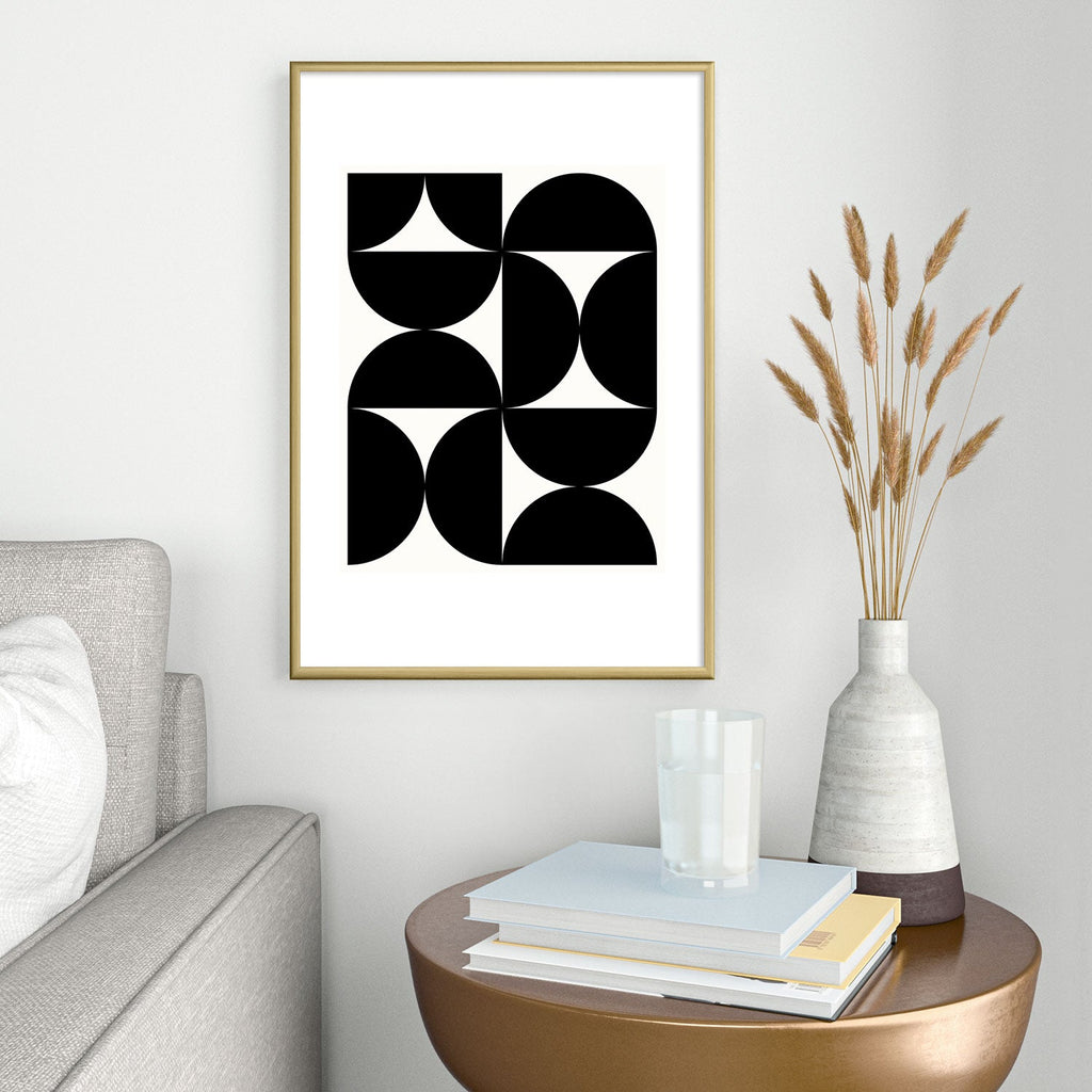 Colour Poems Bold Minimalism XLV Metal Framed Art Print