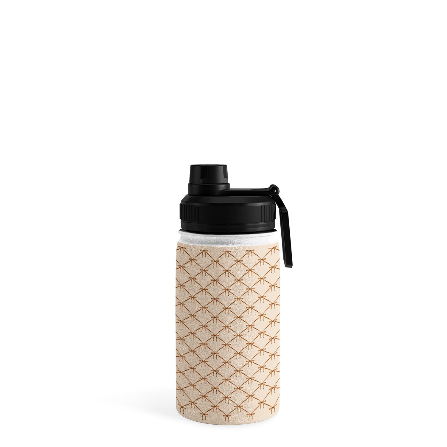 Colour Poems Bows and Ribbons Beige Water Bottle