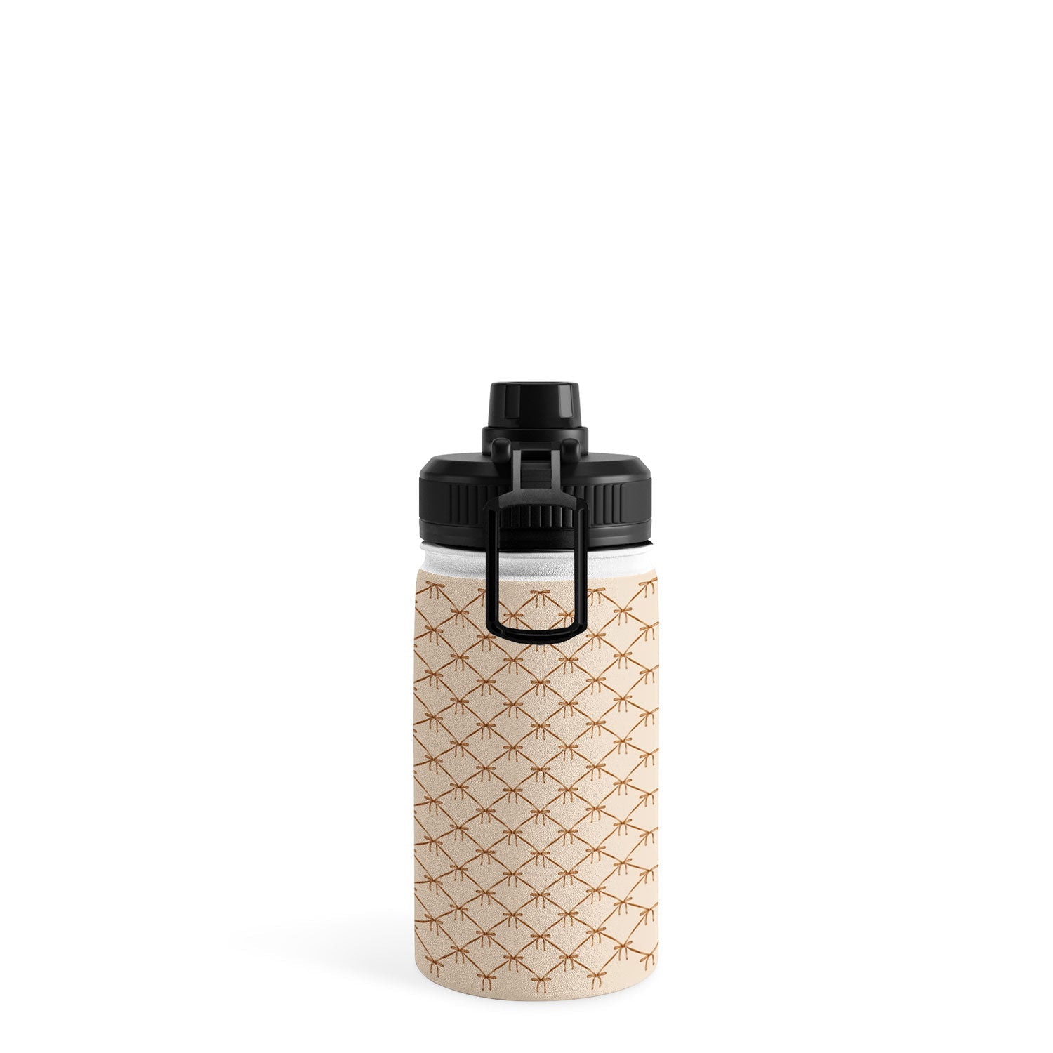 Colour Poems Bows and Ribbons Beige Water Bottle