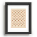 Colour Poems Bows and Ribbons Beige Recessed Framing Rectangle