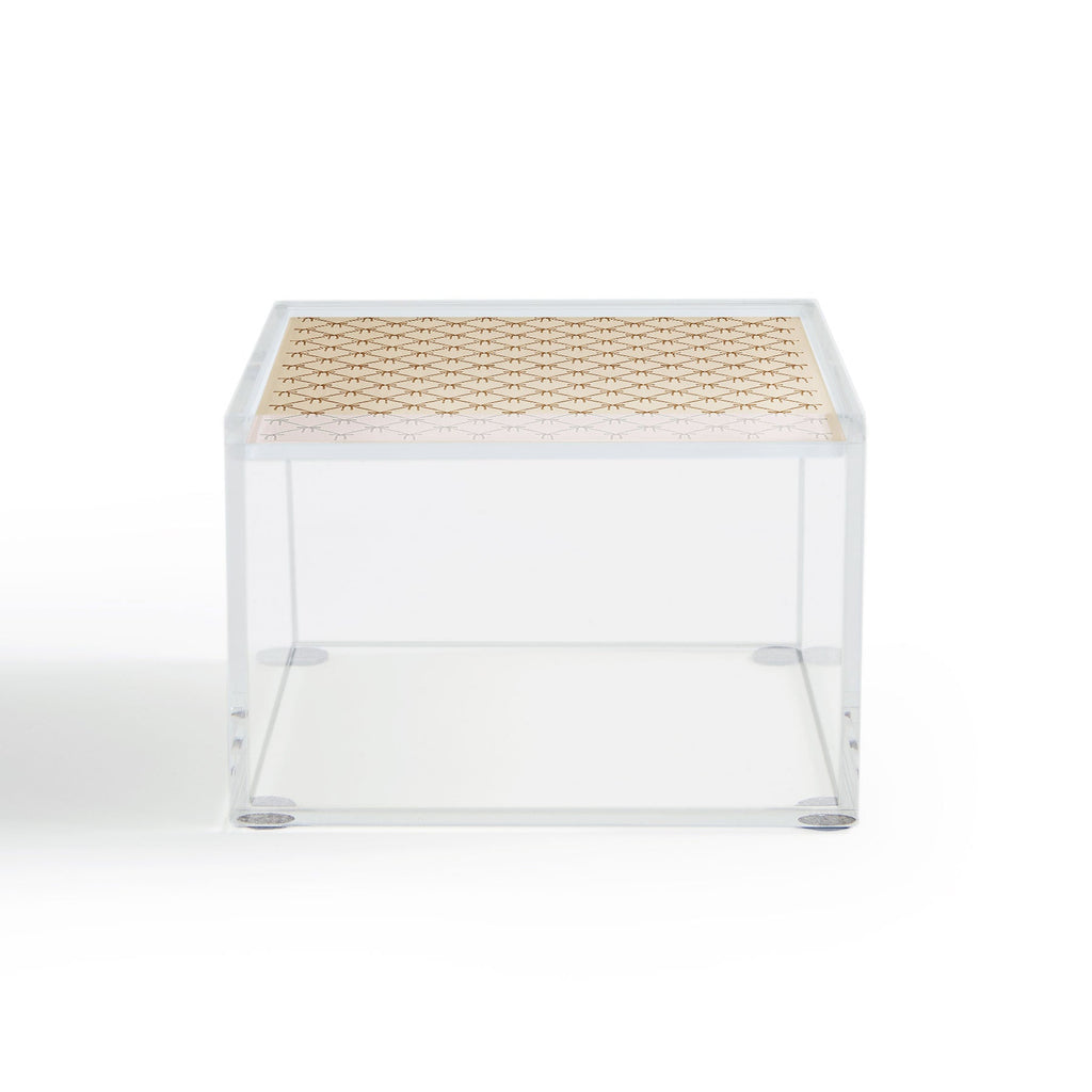Colour Poems Bows and Ribbons Beige Acrylic Box
