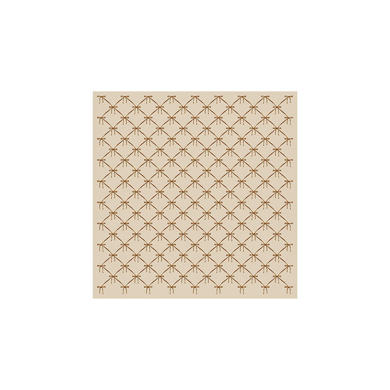 Colour Poems Bows and Ribbons Beige Art Print